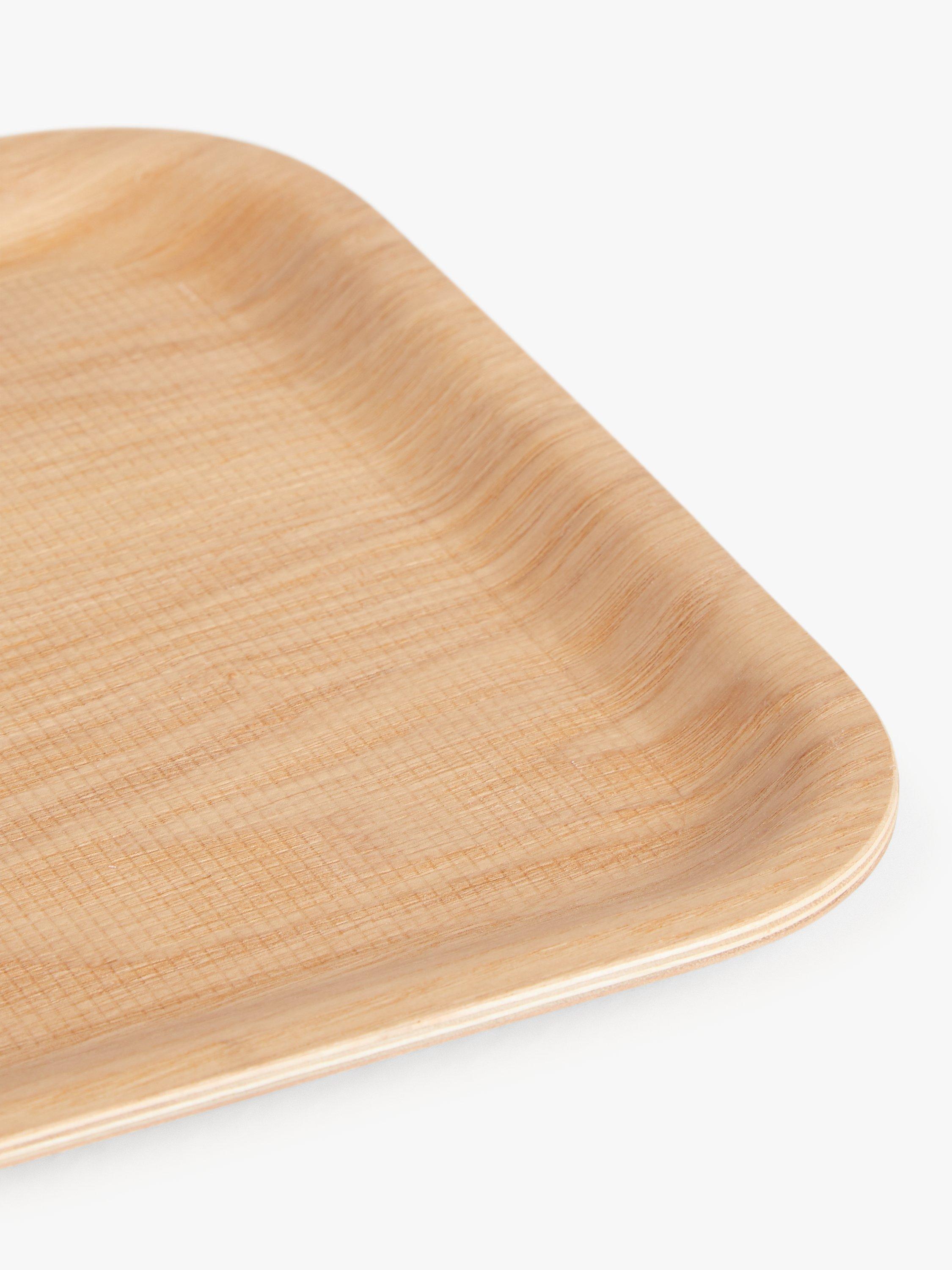 John Lewis anti-slip willow wood tray 32cm - British product