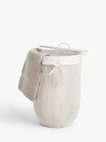 John Lewis bamboo laundry basket white (British brand)