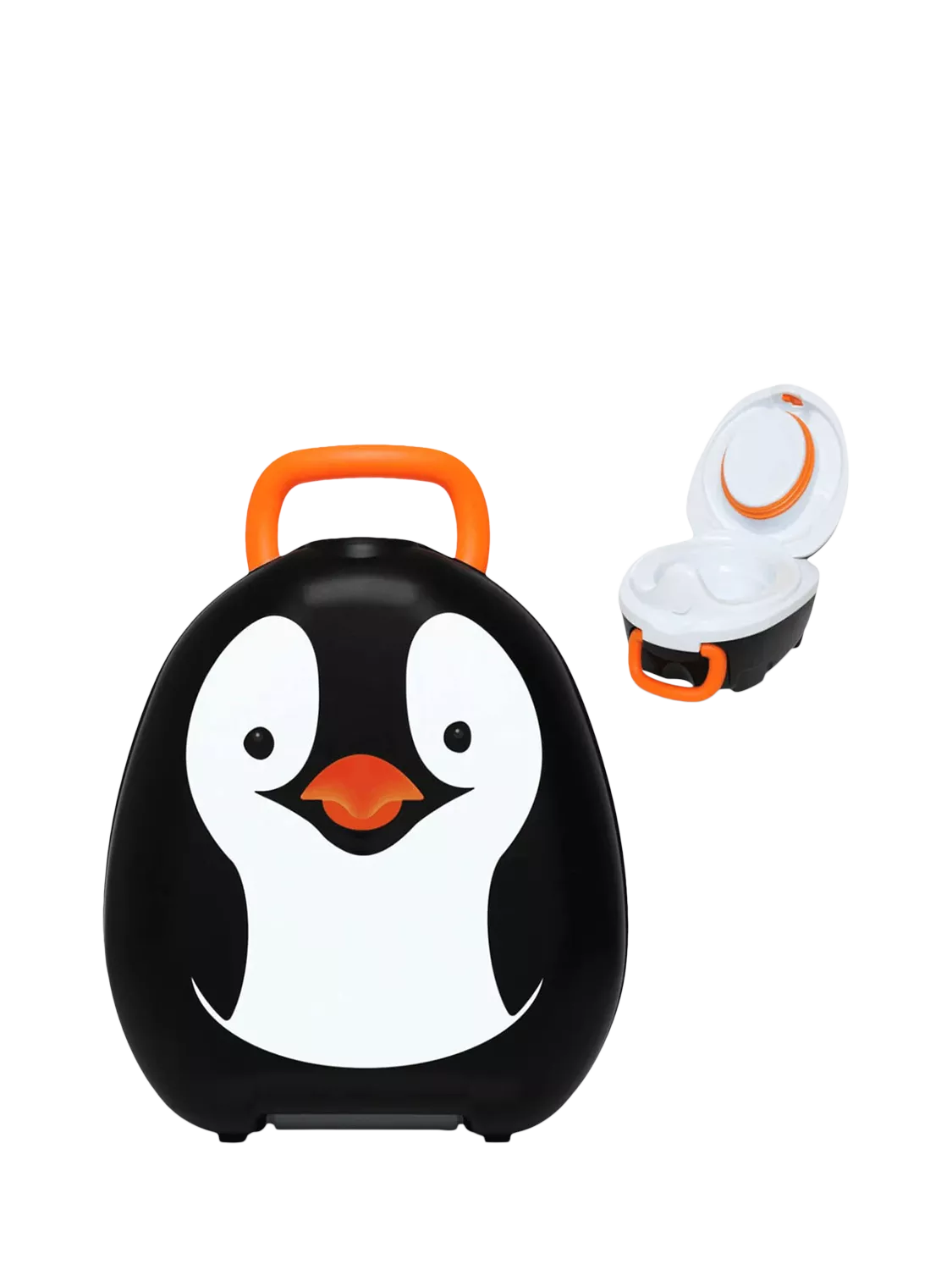 My Carry Potty penguin travel potty, imported from the UK