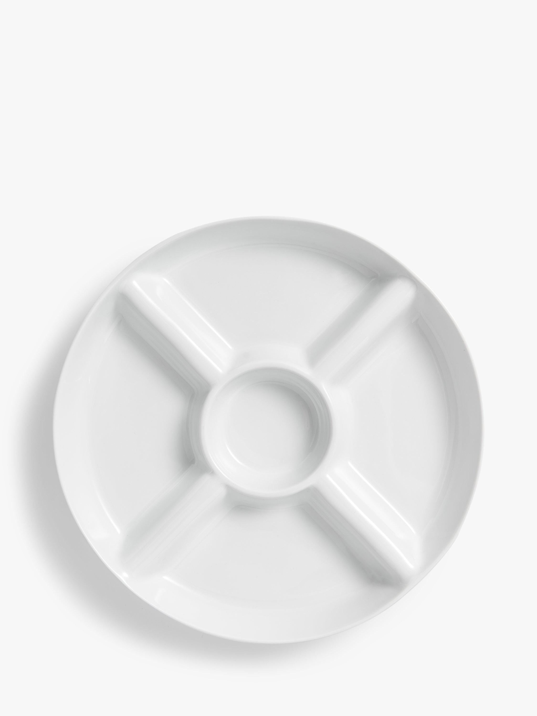John Lewis chip and dip serving dish white 26.4cm, UK version
