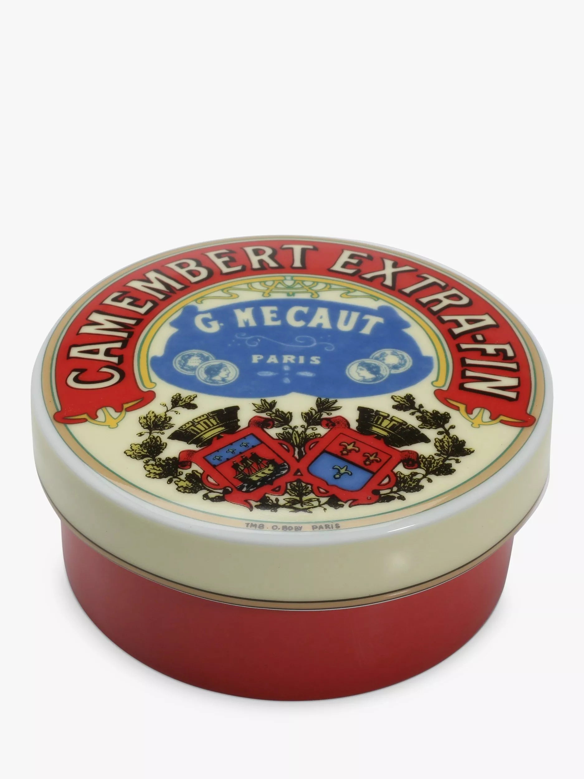 BIA Camembert Cheese Baker Red/Multi 12.5cm - British product