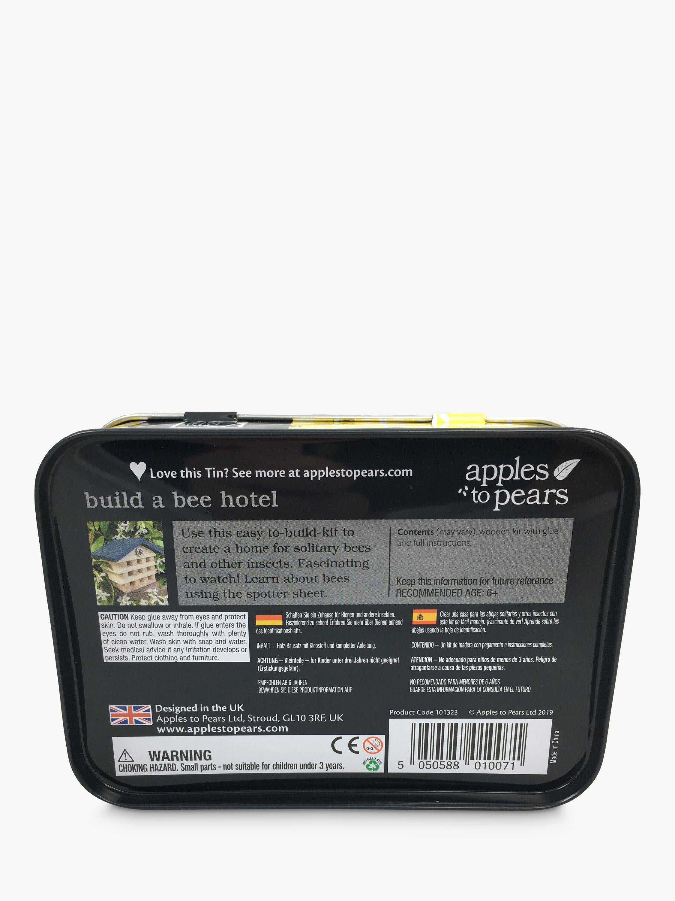 Apples to Pears bee hotel craft kit - British product