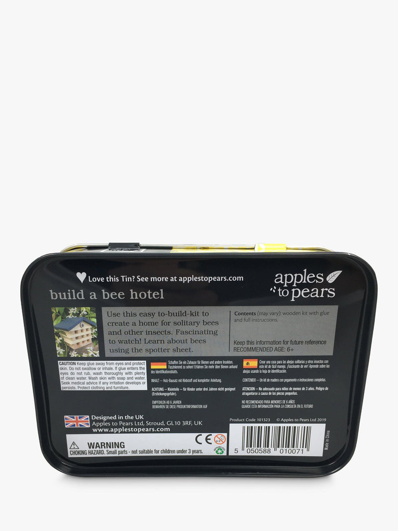 Apples to Pears bee hotel craft kit - British product