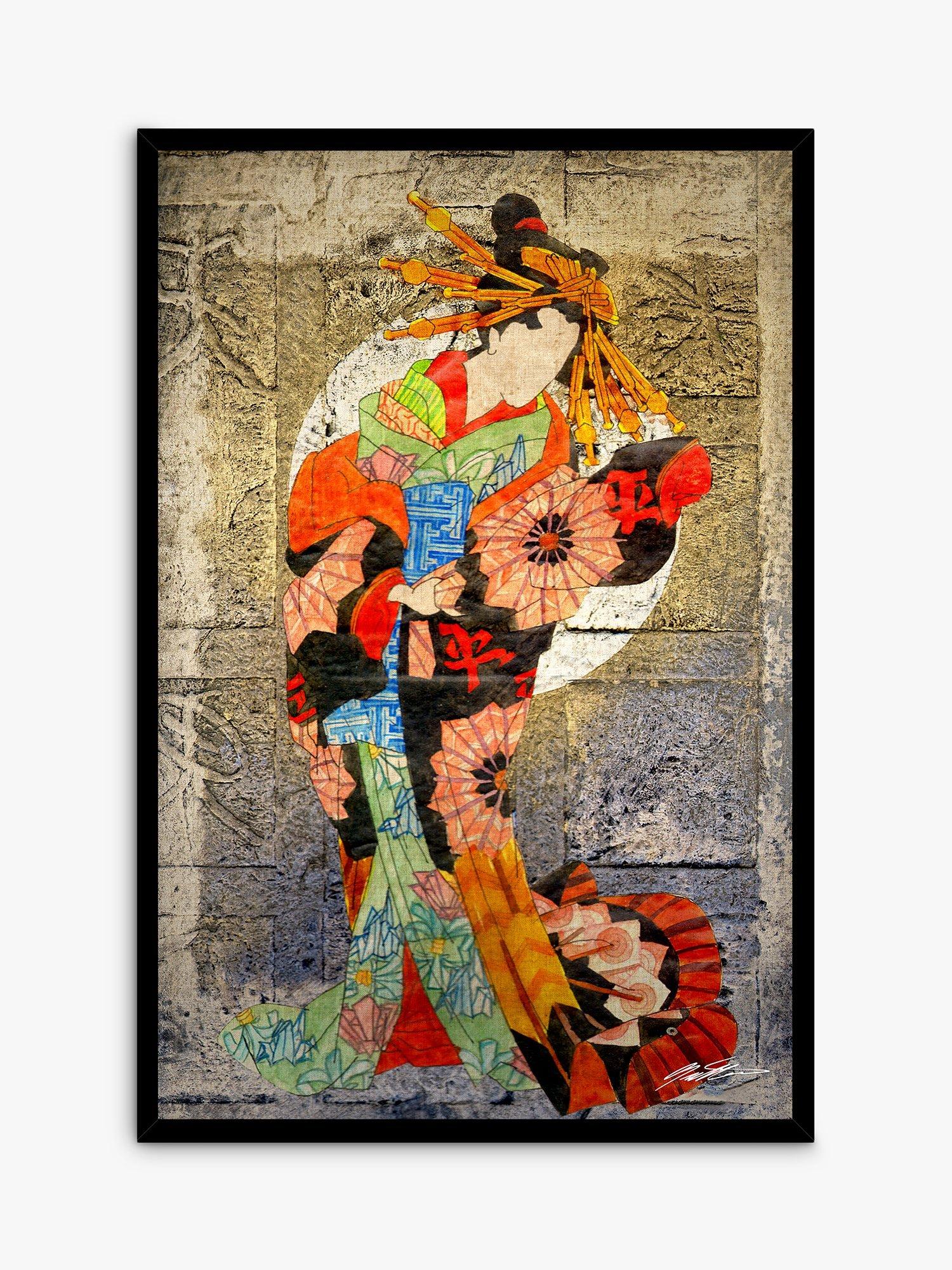 John Lewis framed geisha prints set 62x42cm (British brand)