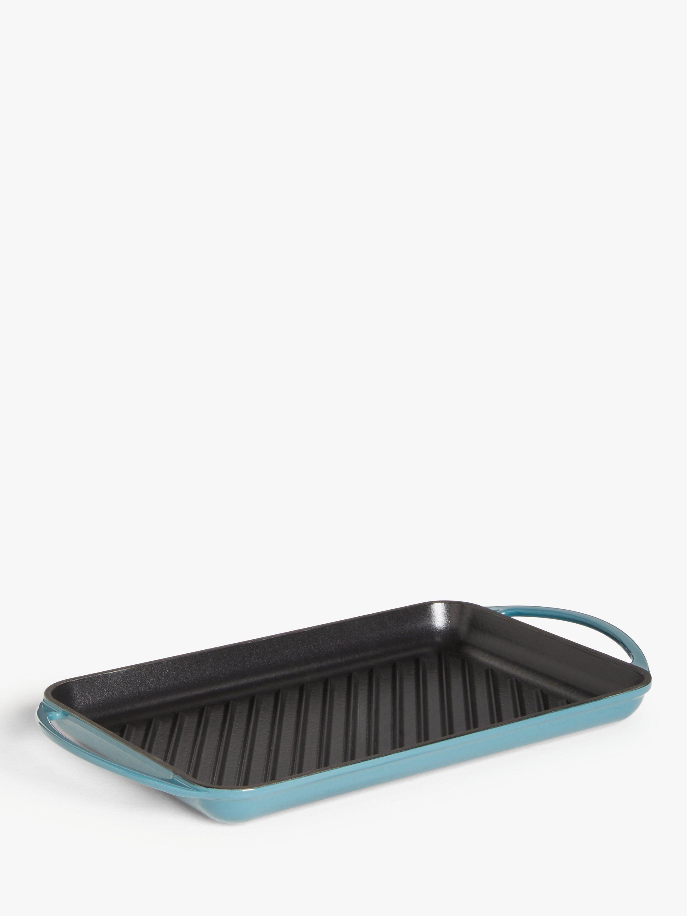John Lewis Cast Iron Rectangular Grill Pan 33cm, UK version