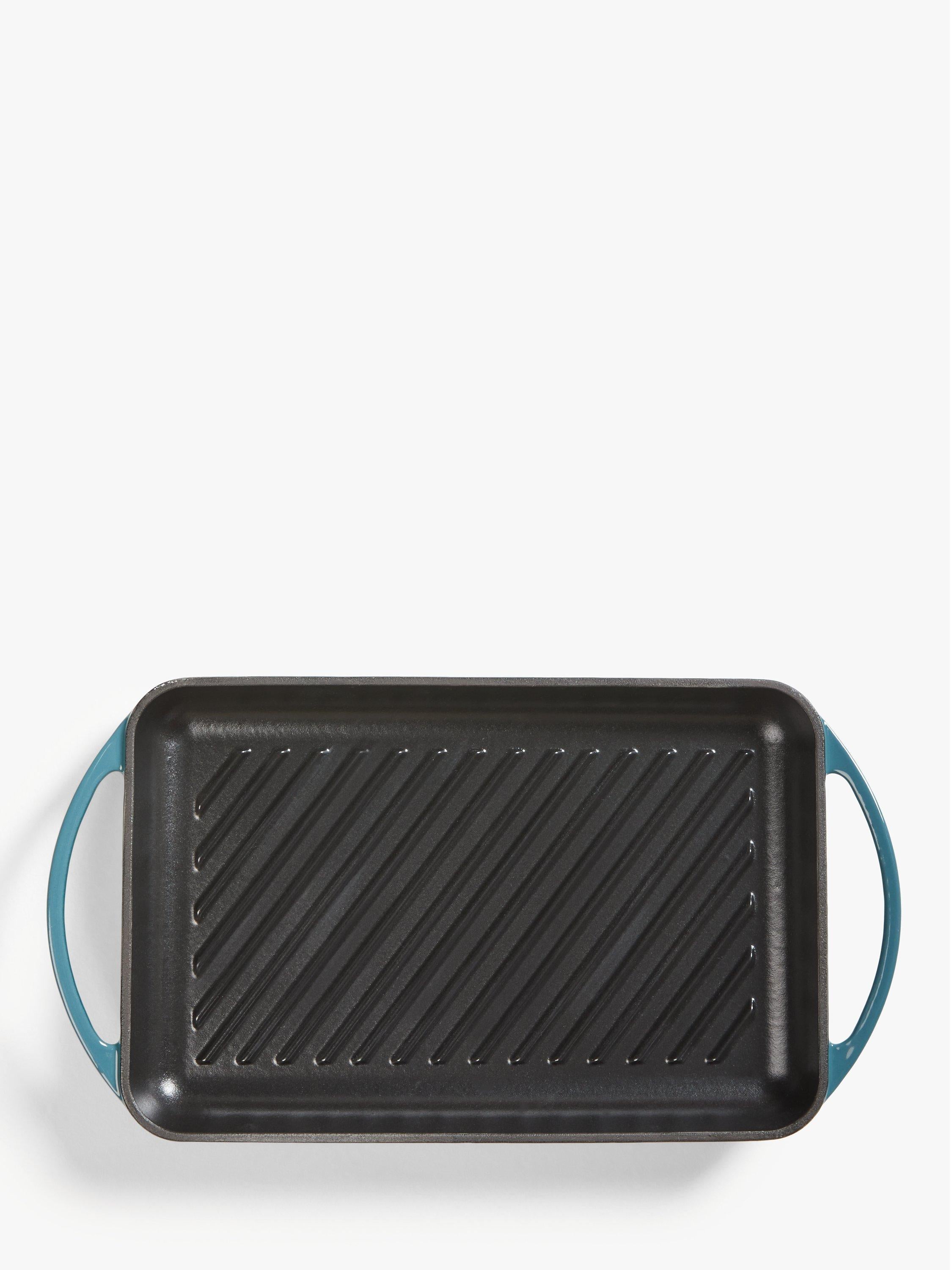 John Lewis Cast Iron Rectangular Grill Pan 33cm, UK version
