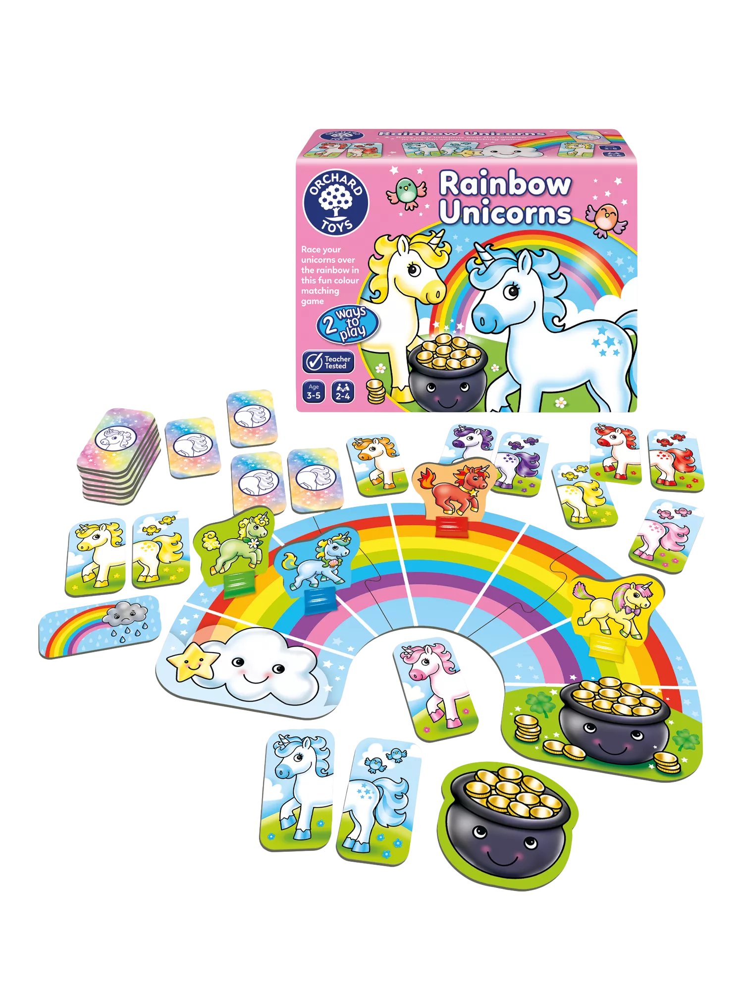 Orchard Toys Rainbow Unicorns matching game - British product