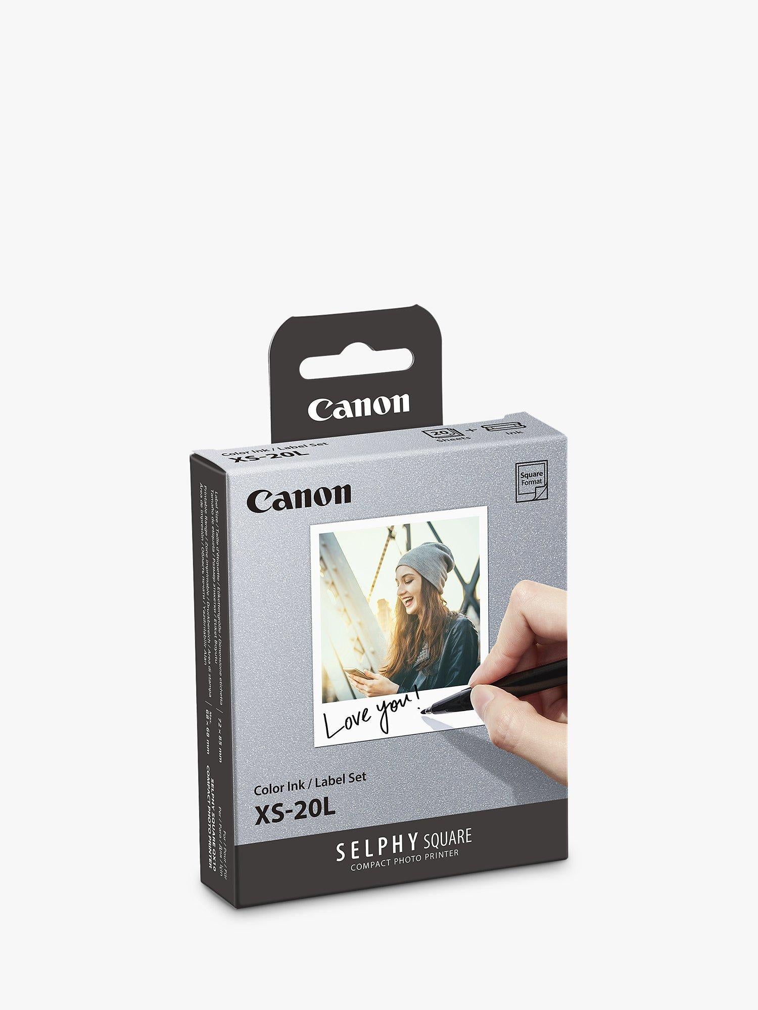 Canon XS-20L square photo paper print pack 20 prints, UK version