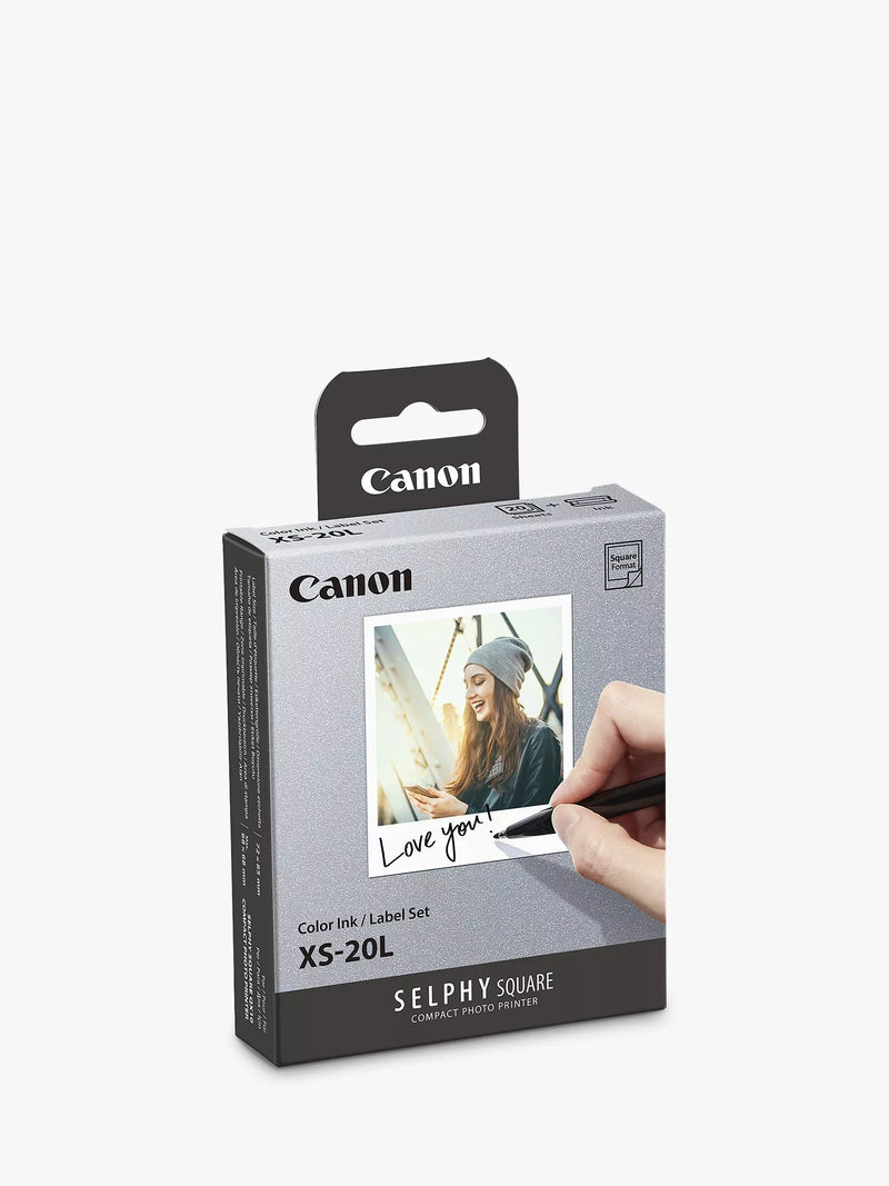 Canon XS-20L square photo paper print pack 20 prints, UK version