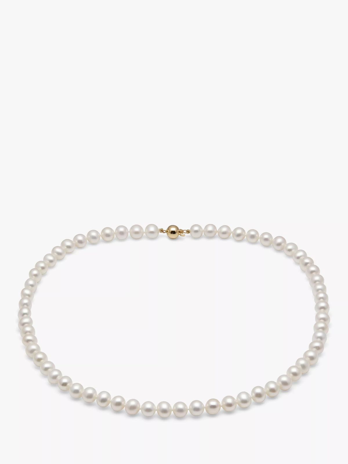 E.W Adams freshwater pearl necklace white 40cm - British product