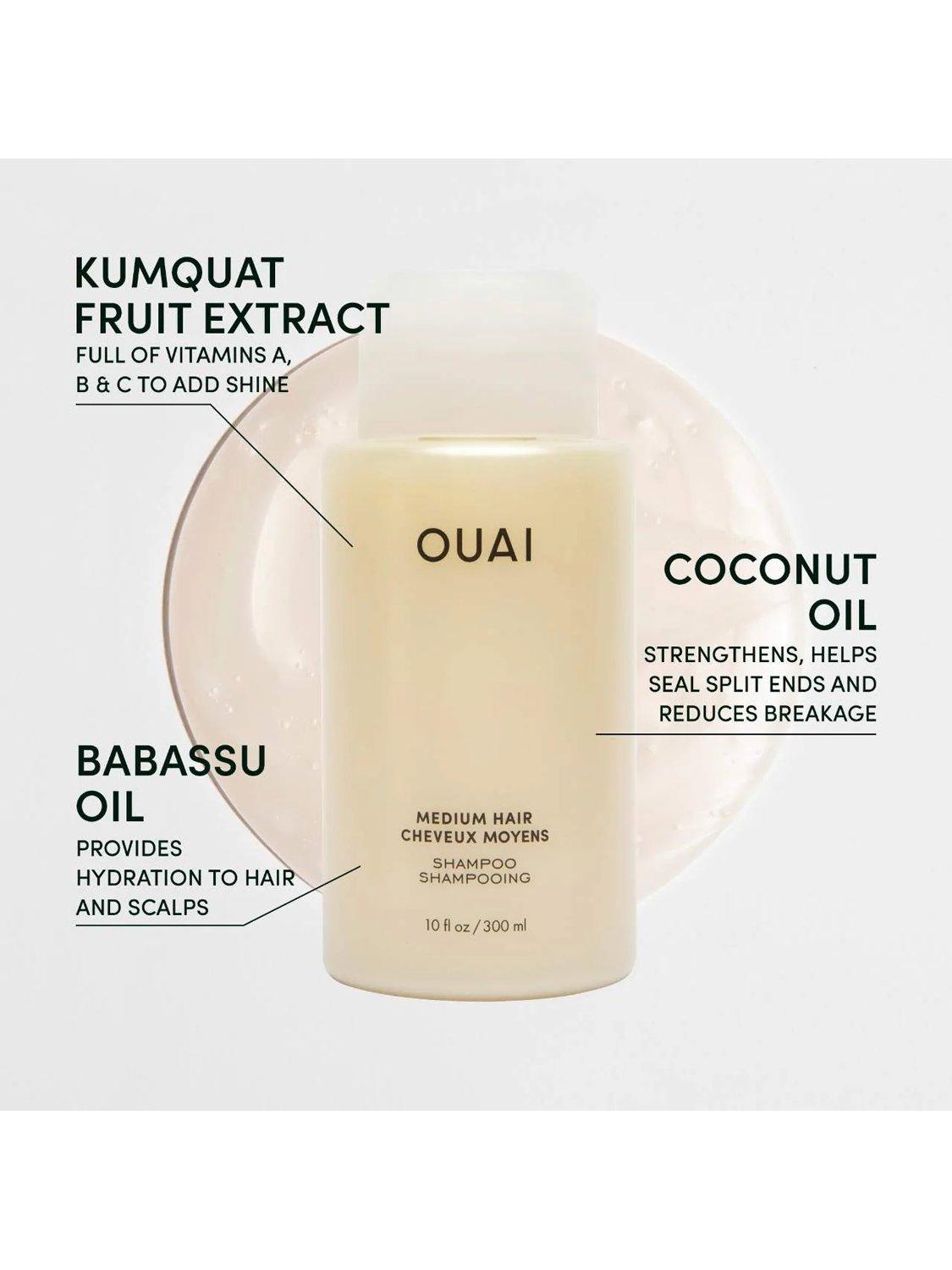 OUAI medium hair shampoo 300ml, imported from the UK