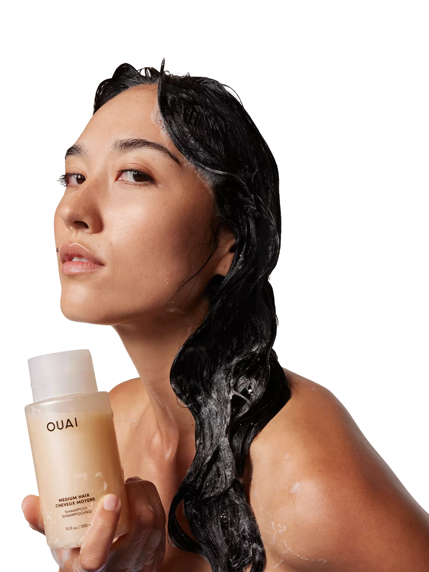OUAI medium hair shampoo 300ml, imported from the UK