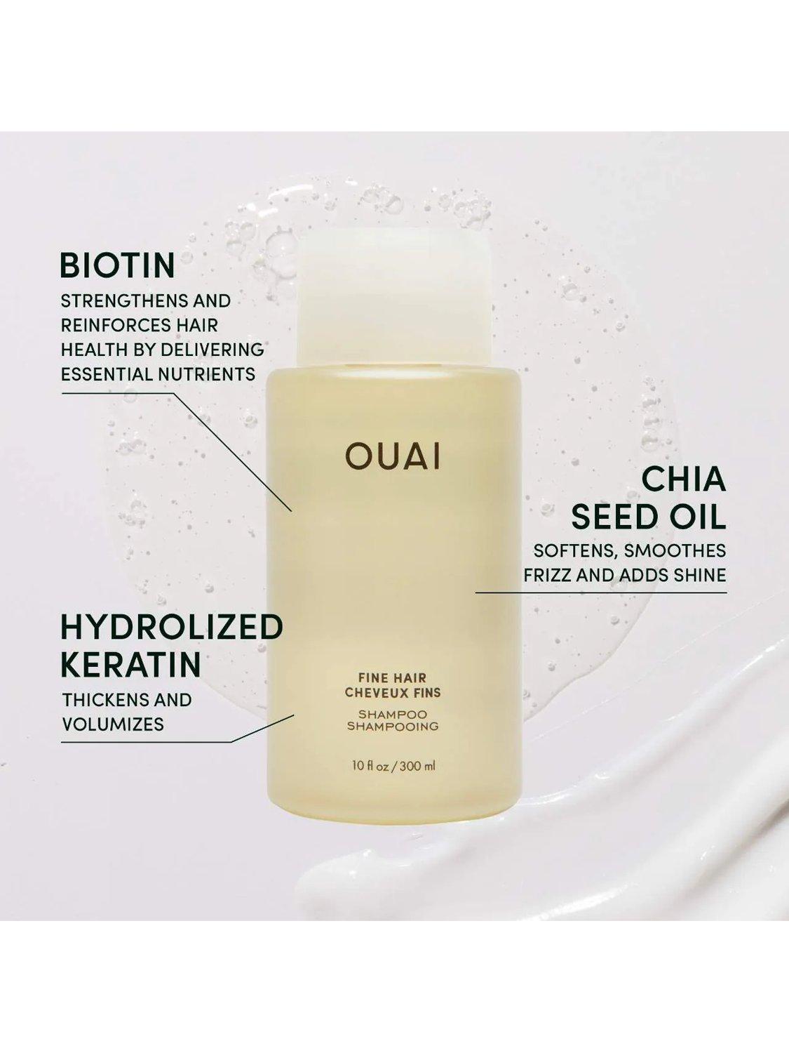 OUAI Fine Hair Shampoo 300ml, imported from the UK