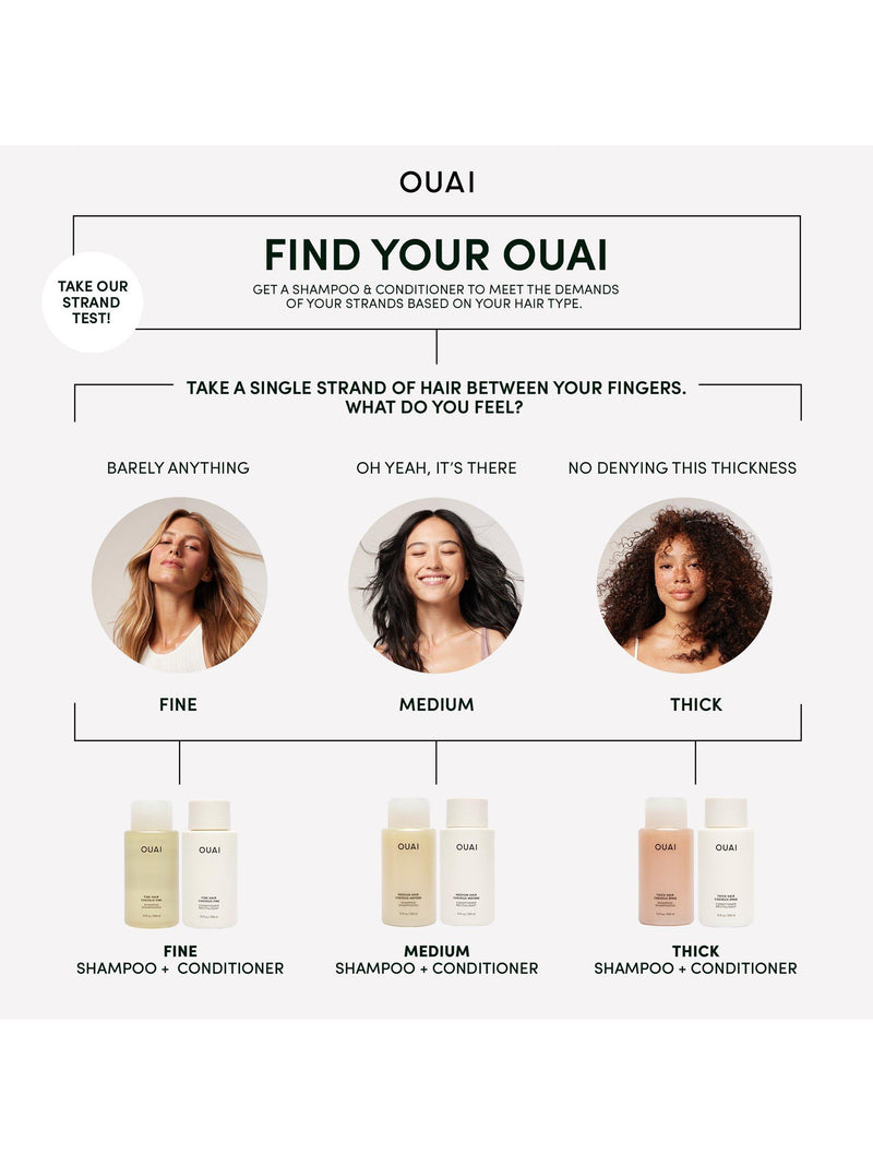 OUAI Fine Hair Shampoo 300ml, imported from the UK