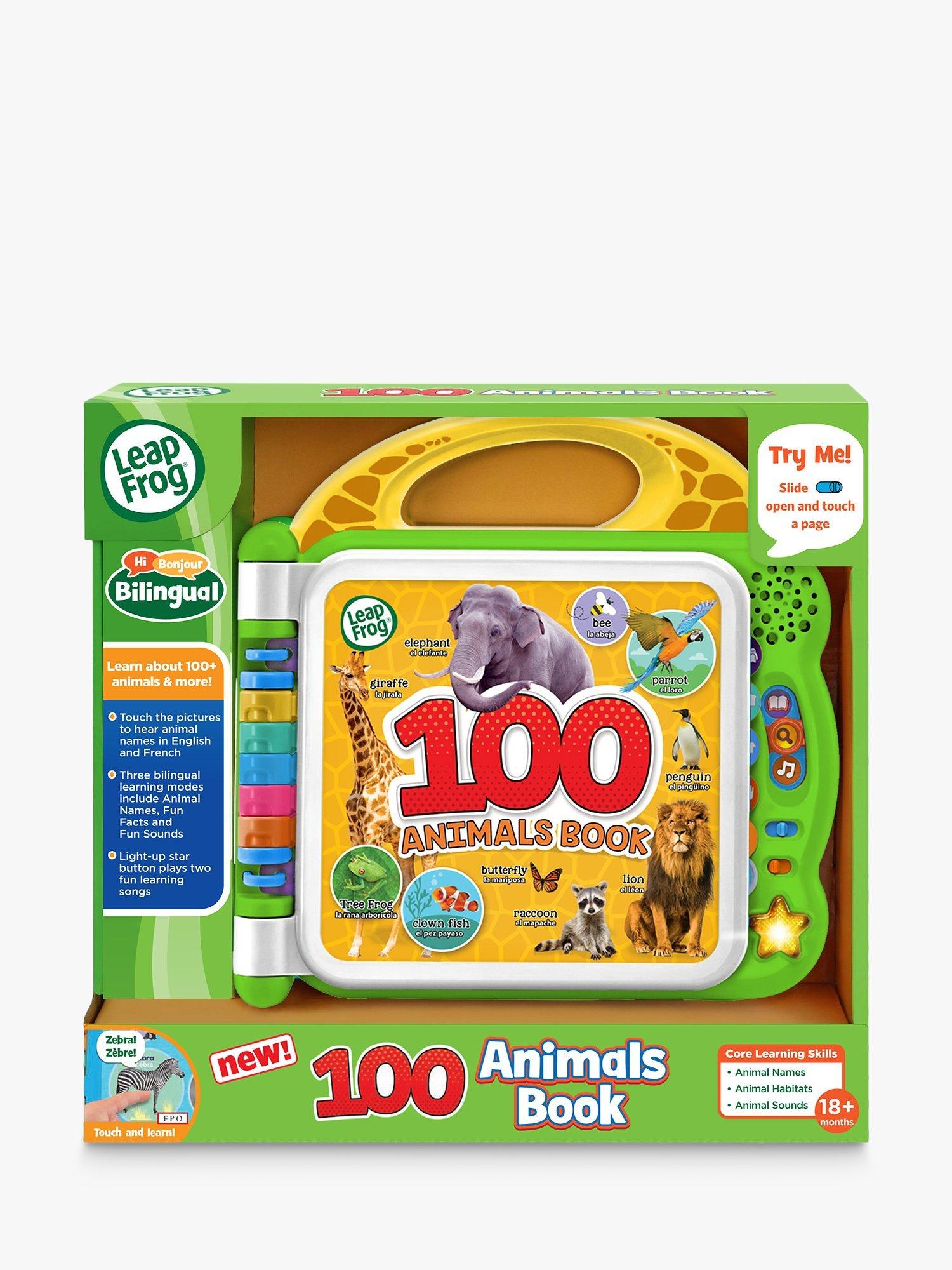 LeapFrog 100 Animals Book interactive children's book, UK version