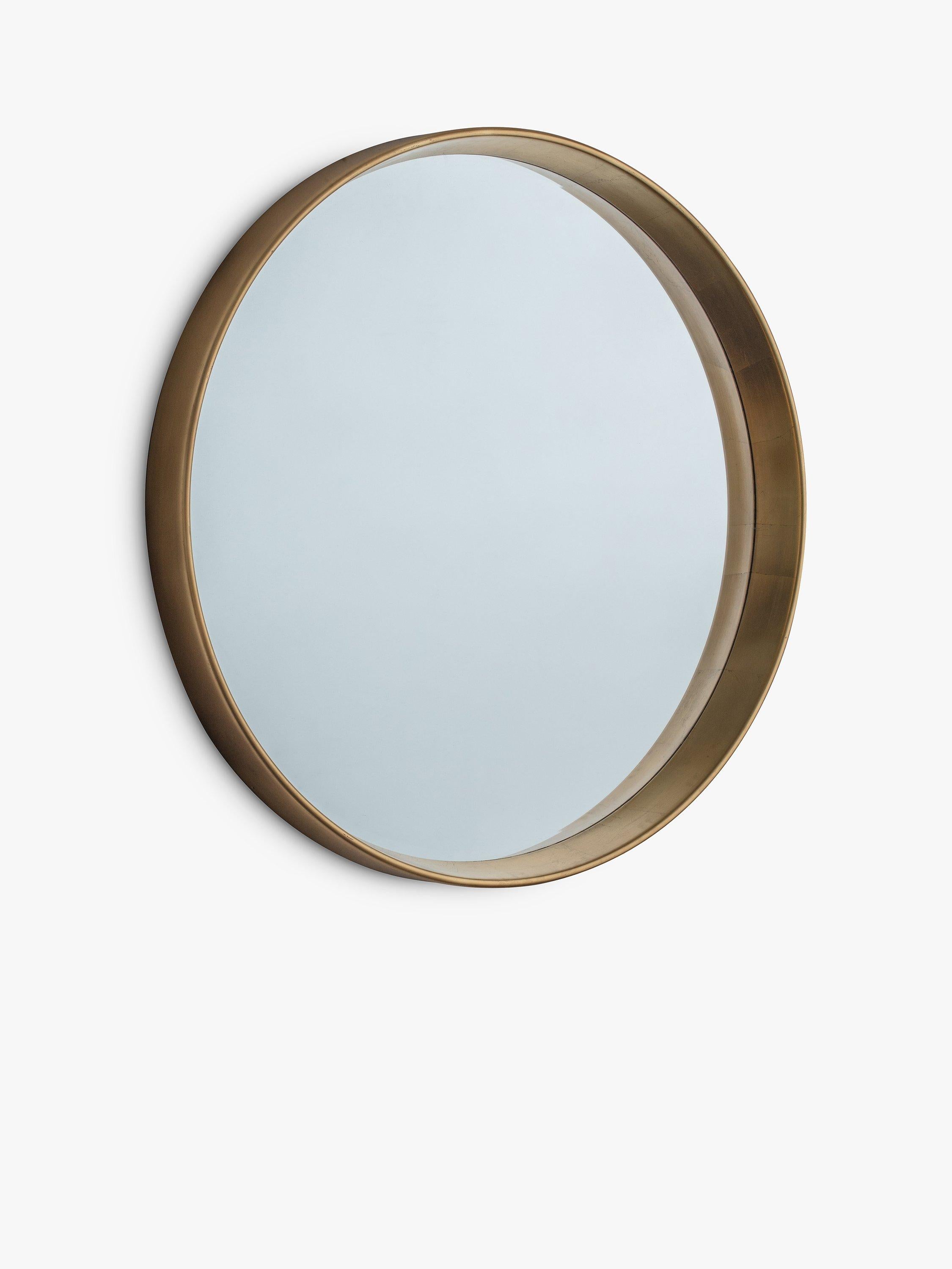 Gallery Direct Ridge round wall mirror 95cm - British product