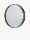 Gallery Direct Ridge round wall mirror 95cm - British product