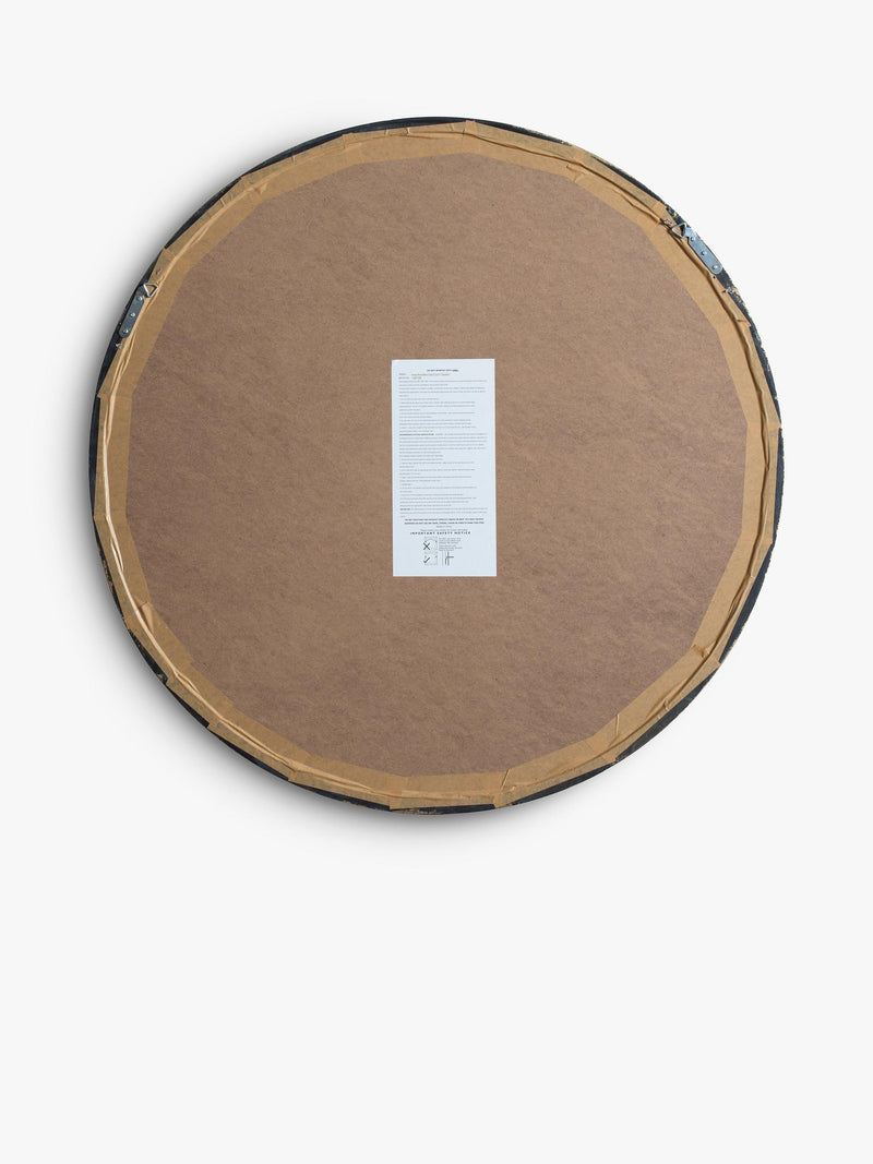 Gallery Direct Ridge round wall mirror 95cm - British product