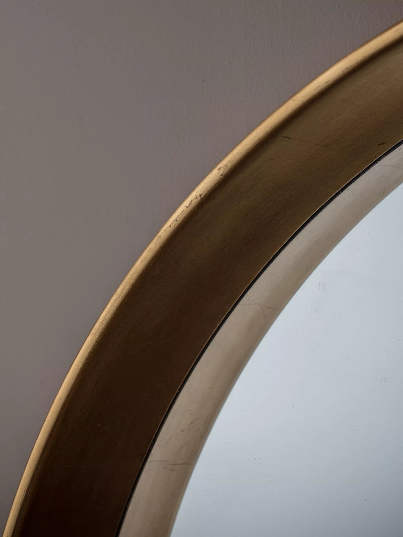 Gallery Direct Ridge round wall mirror 95cm - British product