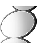 Gallery Direct Pebble Stack abstract wall mirror 118x54cm black (British brand)