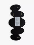 Gallery Direct Pebble Stack abstract wall mirror 118x54cm black (British brand)
