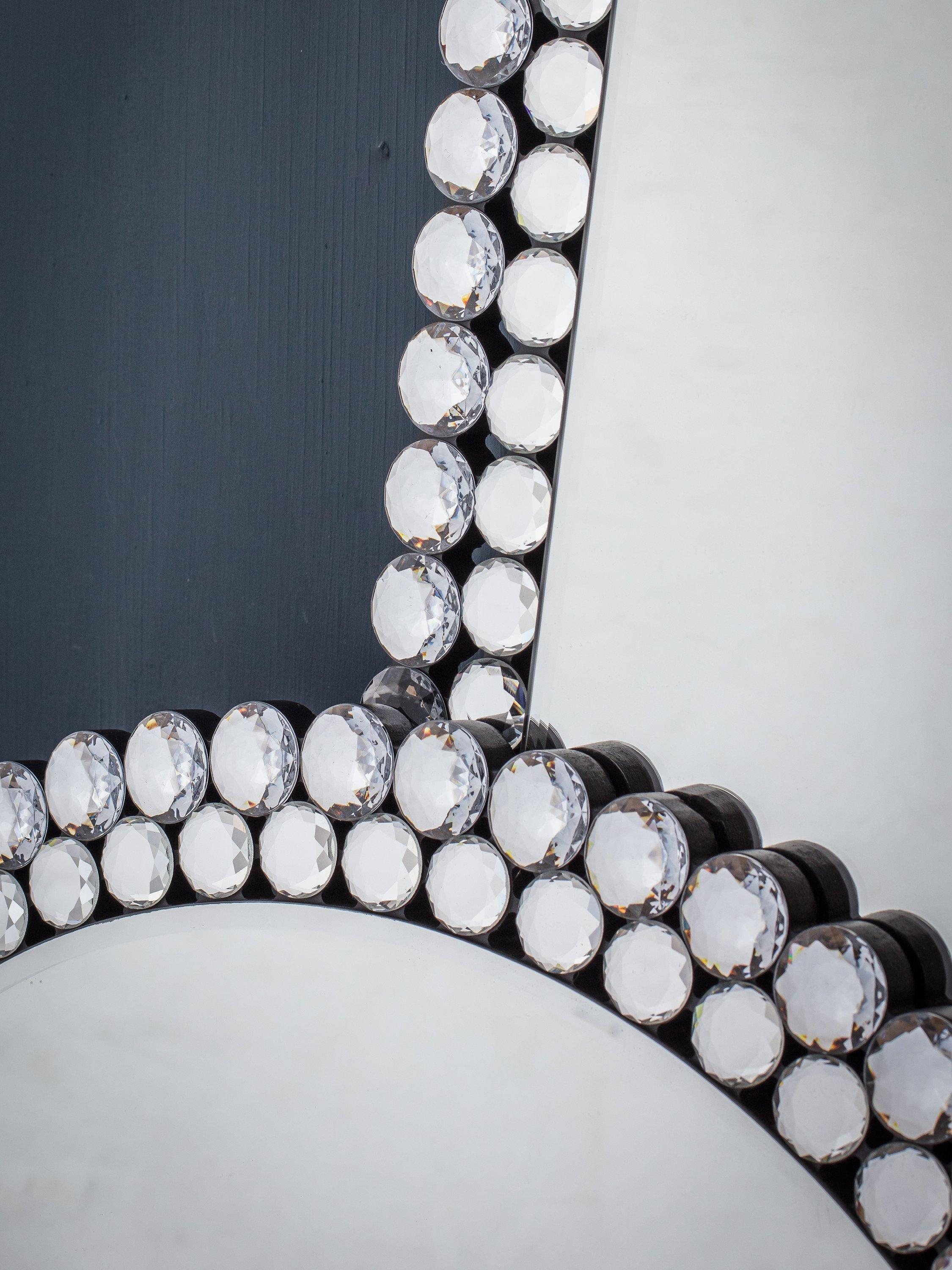 Gallery Direct crystal frame wall mirror 90x60cm - British product