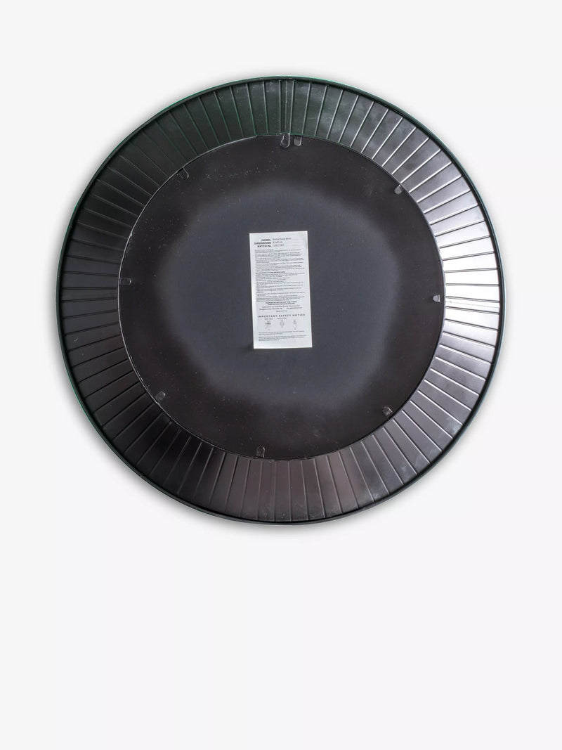 Gallery Direct distressed metal wall mirror 81cm white - British product