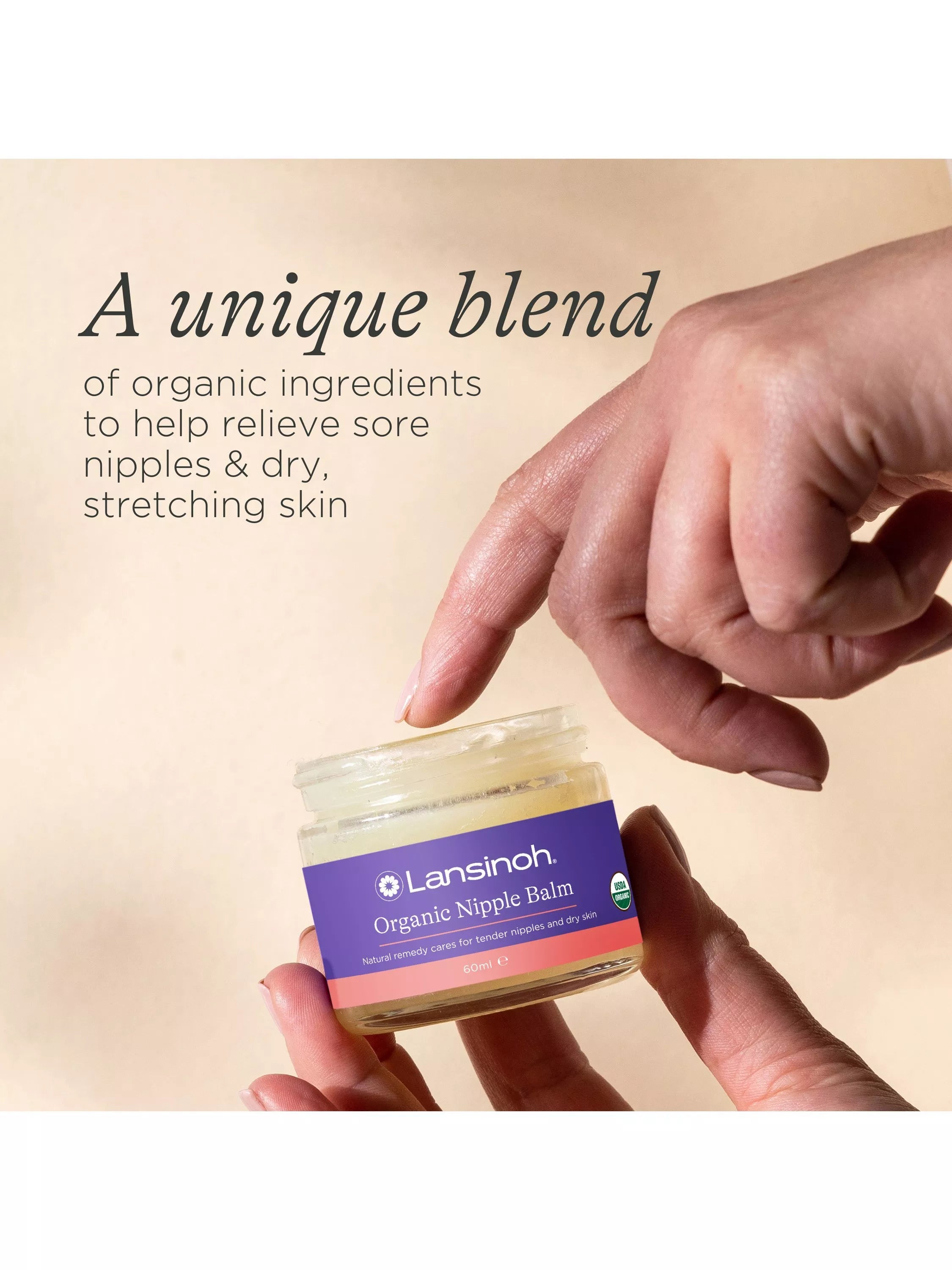 Lansinoh Organic Nipple Balm 60ml, UK version