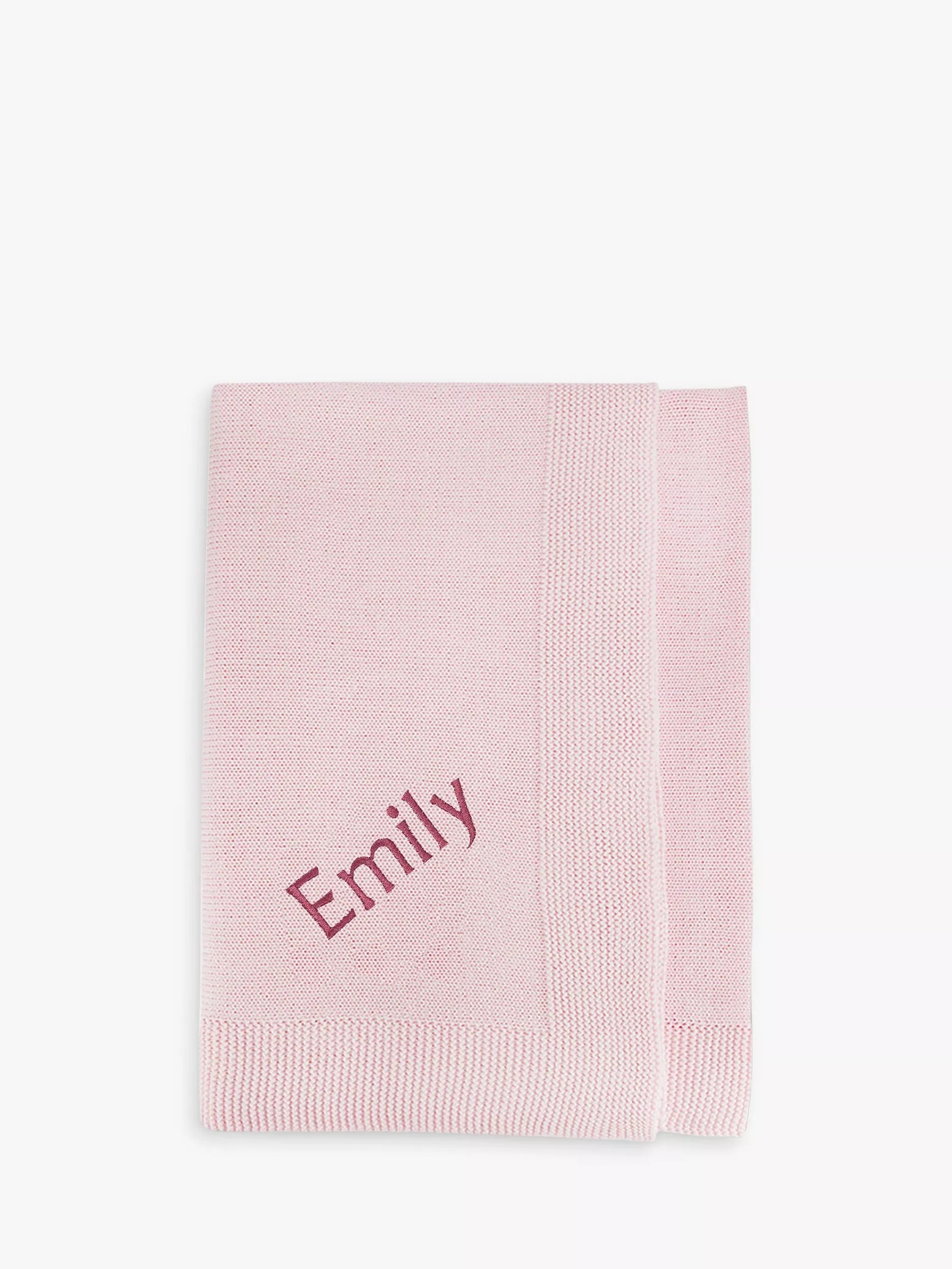 Babyblooms personalised knitted baby blanket 70x100cm, UK version