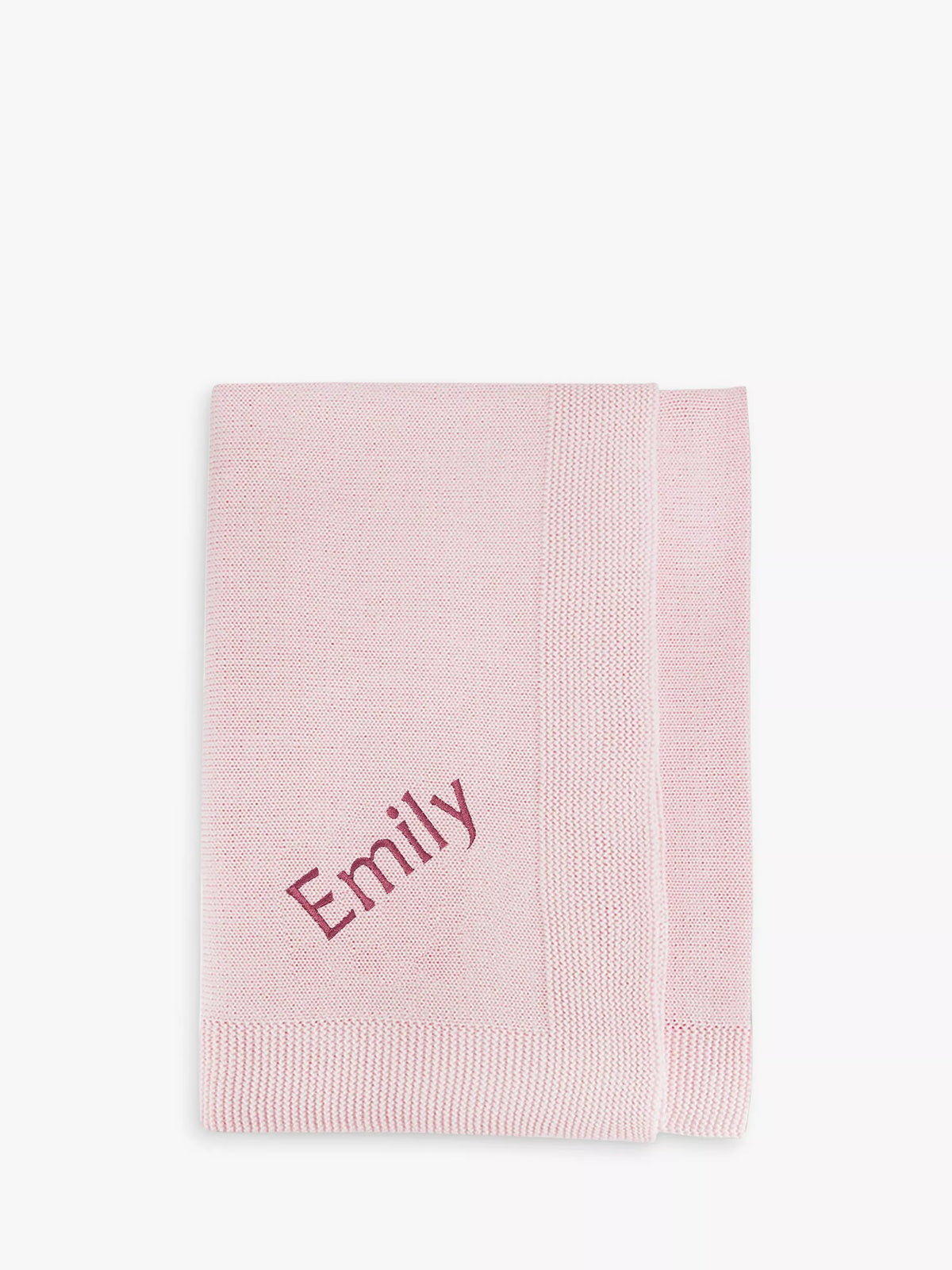 Babyblooms personalised knitted baby blanket 70x100cm, UK version