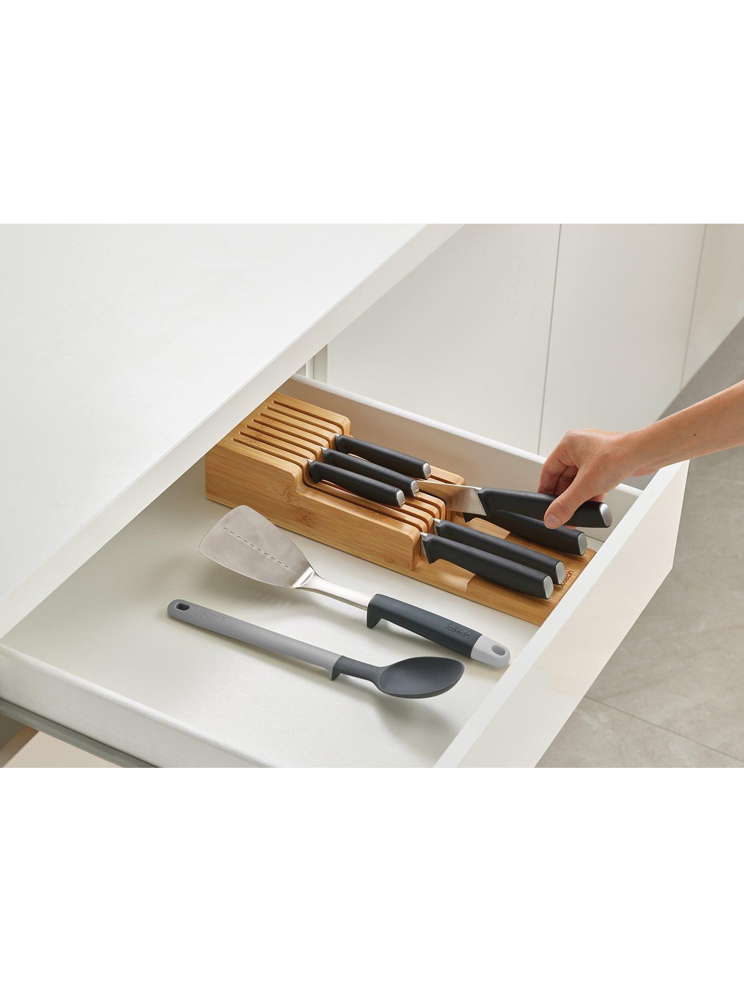 Joseph Joseph DrawerStore bamboo 2 tier knife organiser, imported from the UK