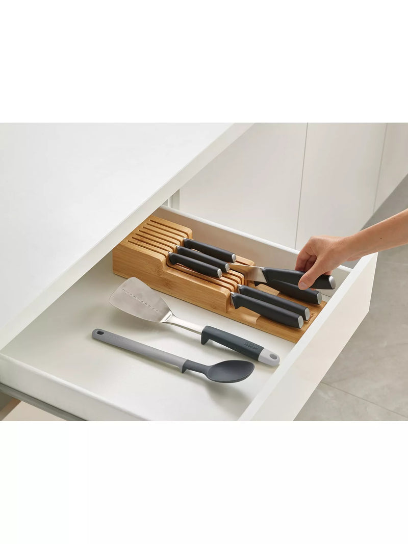 Joseph Joseph DrawerStore bamboo 2 tier knife organiser, imported from the UK