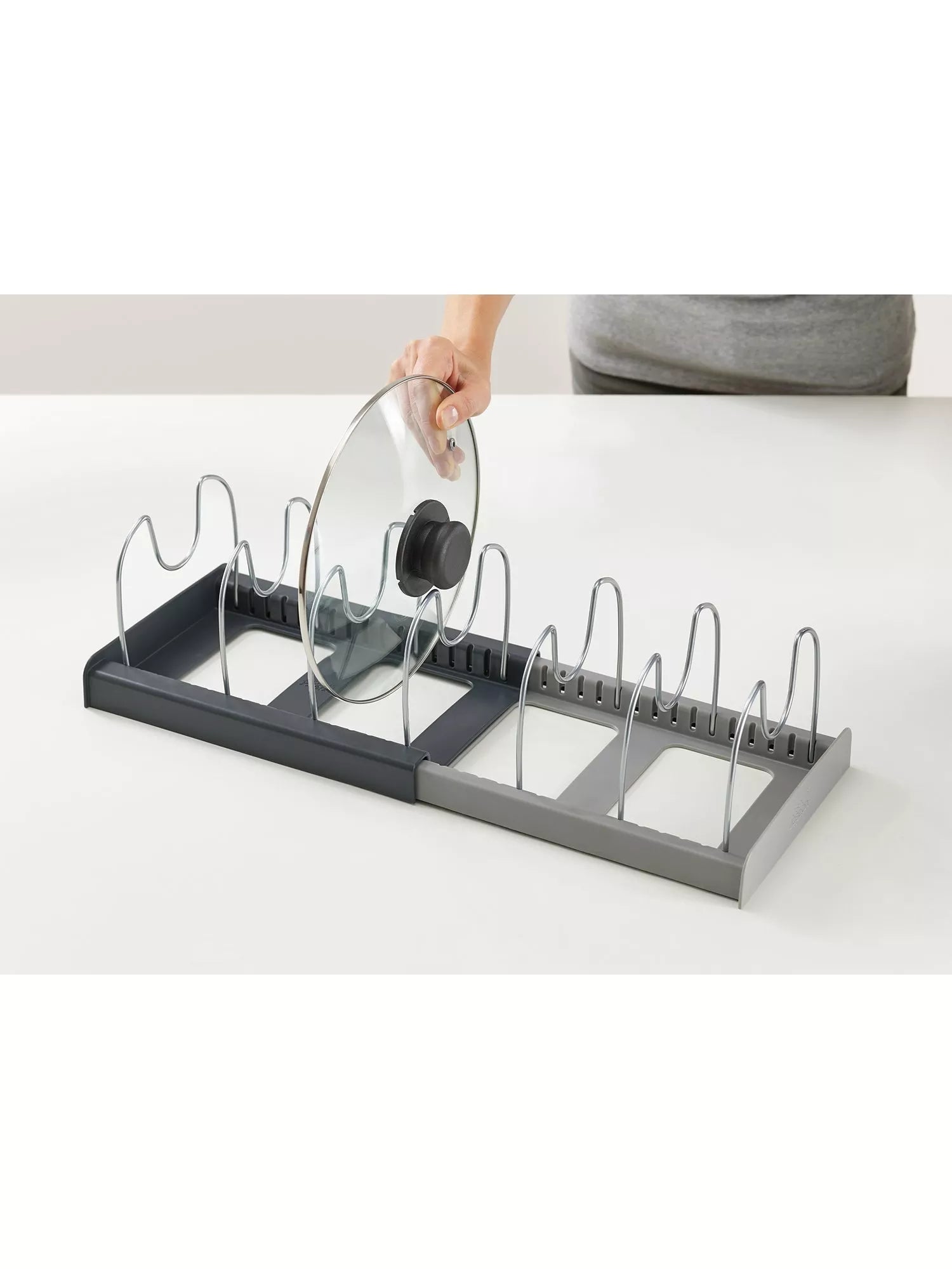 Joseph Joseph expanding cookware pan and lid organiser, UK version