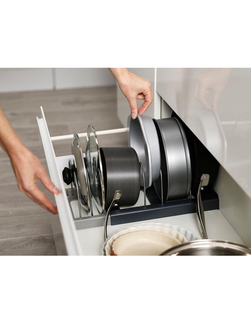 Joseph Joseph expanding cookware pan and lid organiser, UK version
