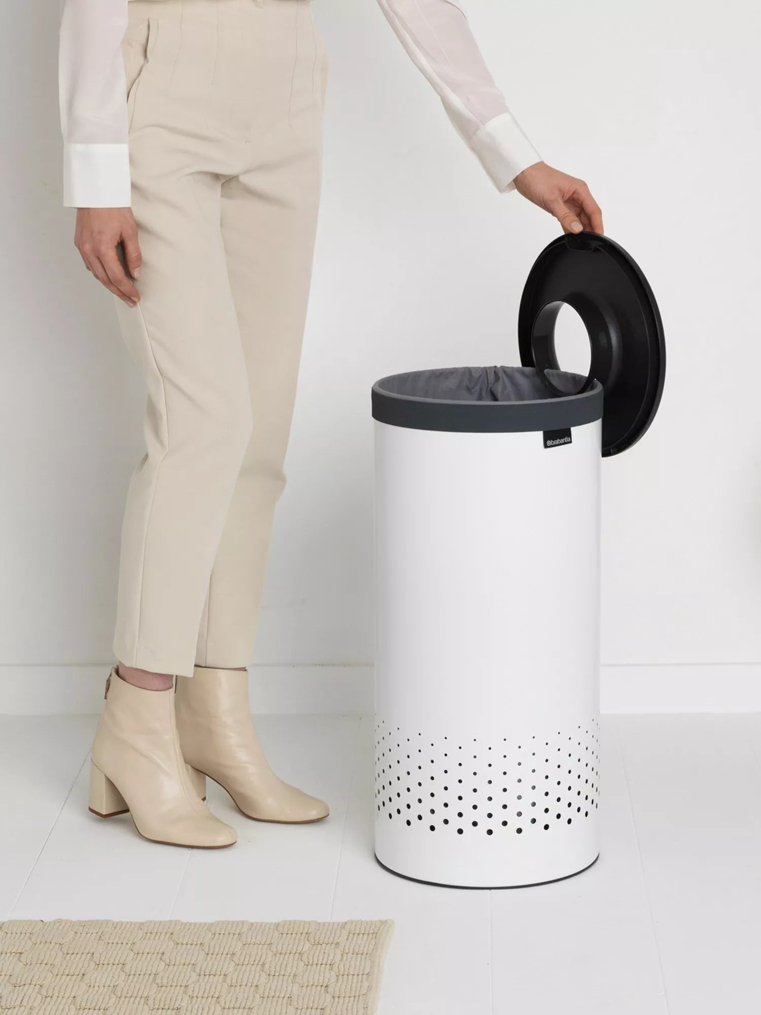 Brabantia laundry bin 35L steel design, UK version