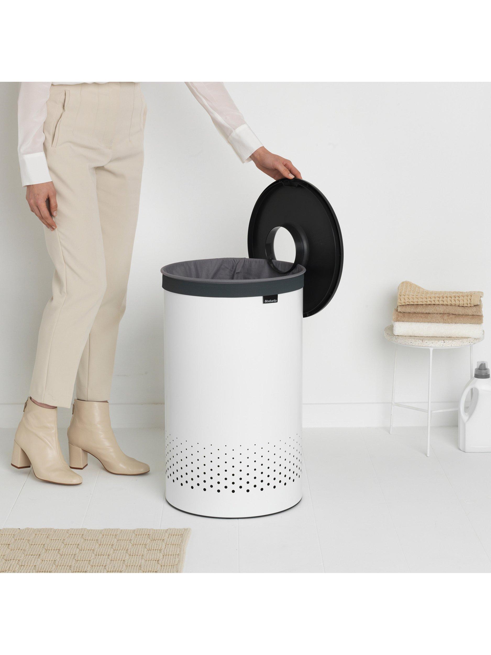 Brabantia laundry bin 60L with lid and bag, imported from the UK