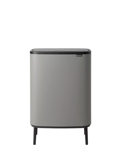 Poubelle tactile peu encombrante Gris béton minéral, 60L John Lewis - Acheter en ligne chez McGrocer