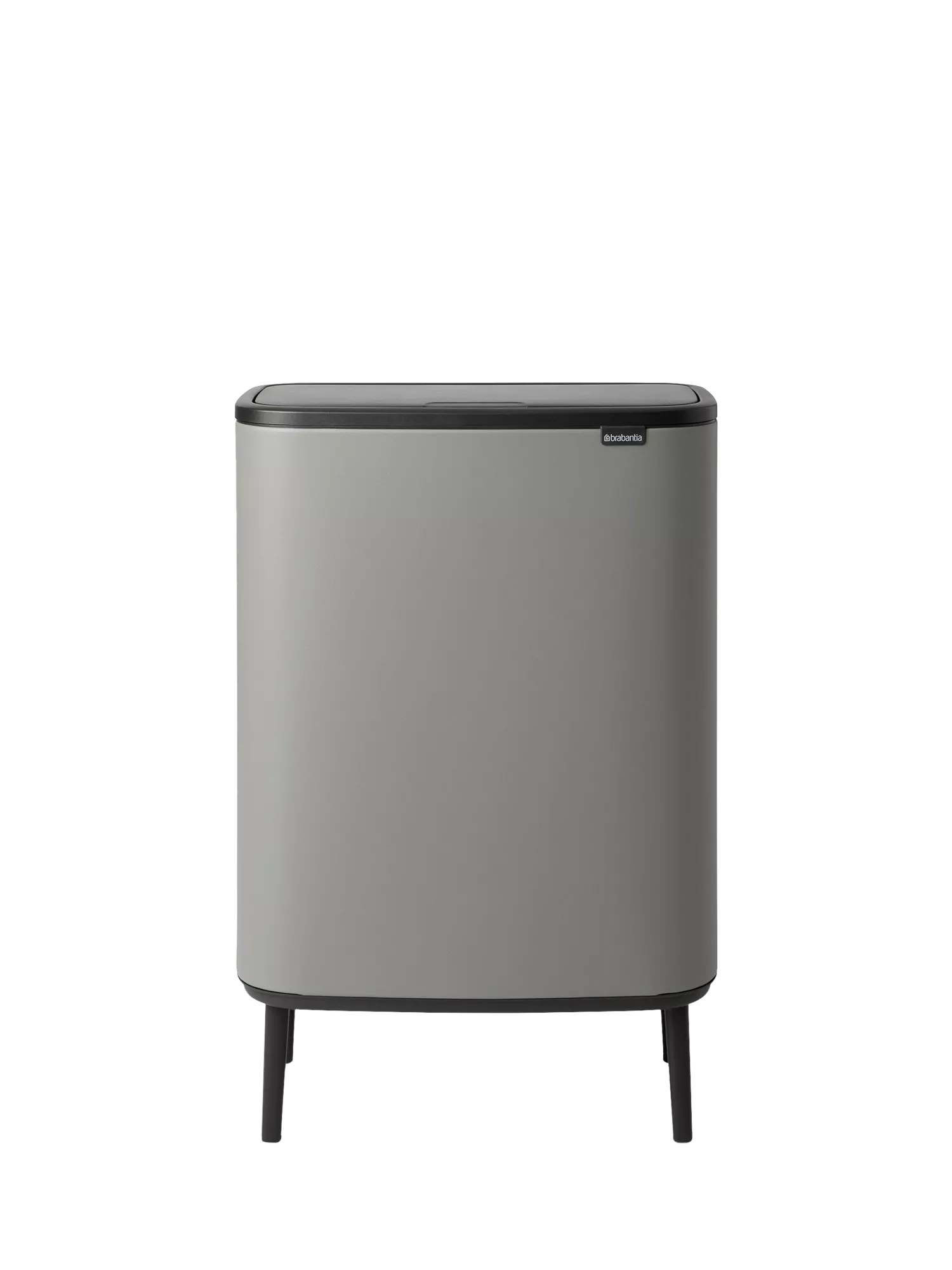 Brabantia Hi Touch Kitchen Bin in Mineral Concrete Grey, 60L - British product