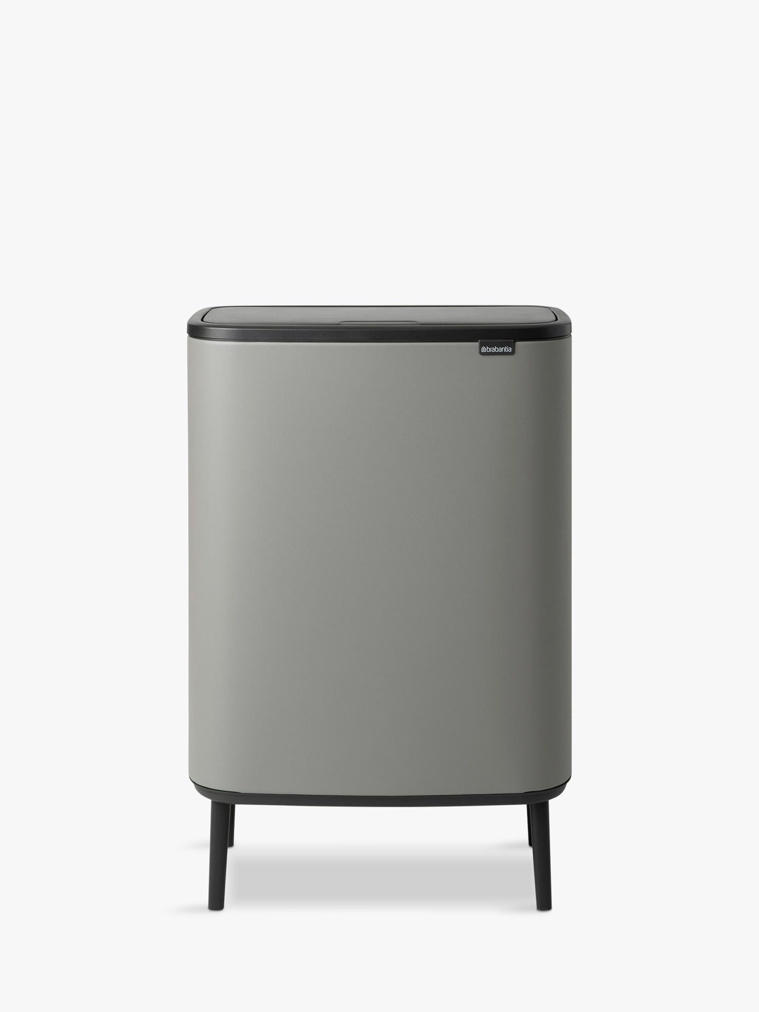 Brabantia Bo Hi Recycling Touch Bin Mineral Concrete Grey 2x30L - British product