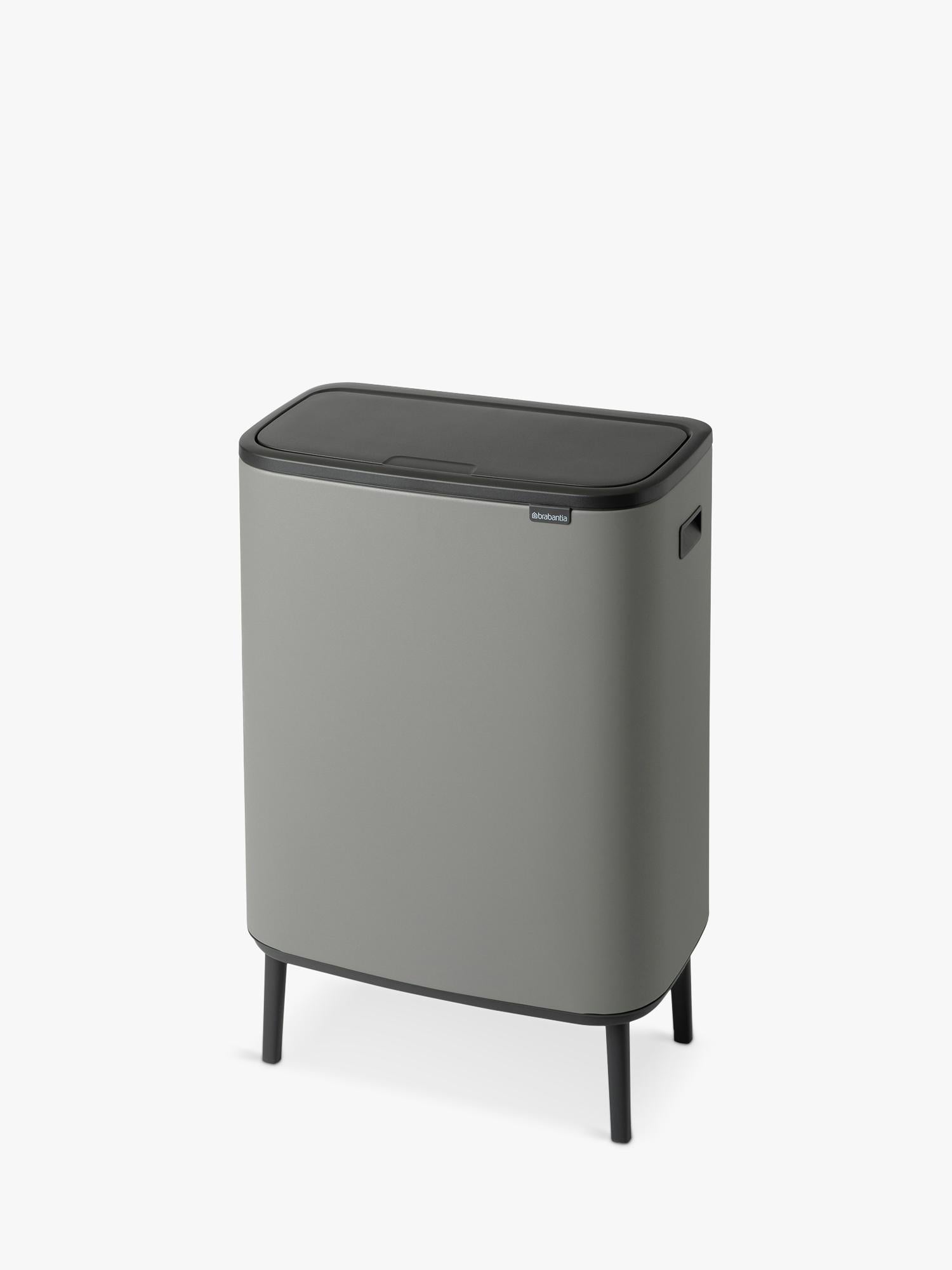 Brabantia Bo Hi Recycling Touch Bin Mineral Concrete Grey 2x30L - British product