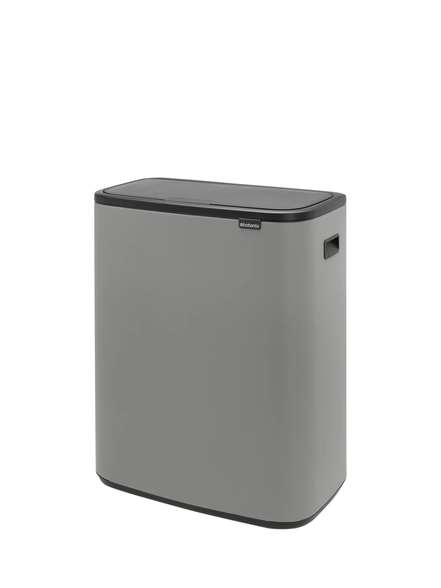 Brabantia Bo Touch Bin, Mineral Concrete Grey, 60L