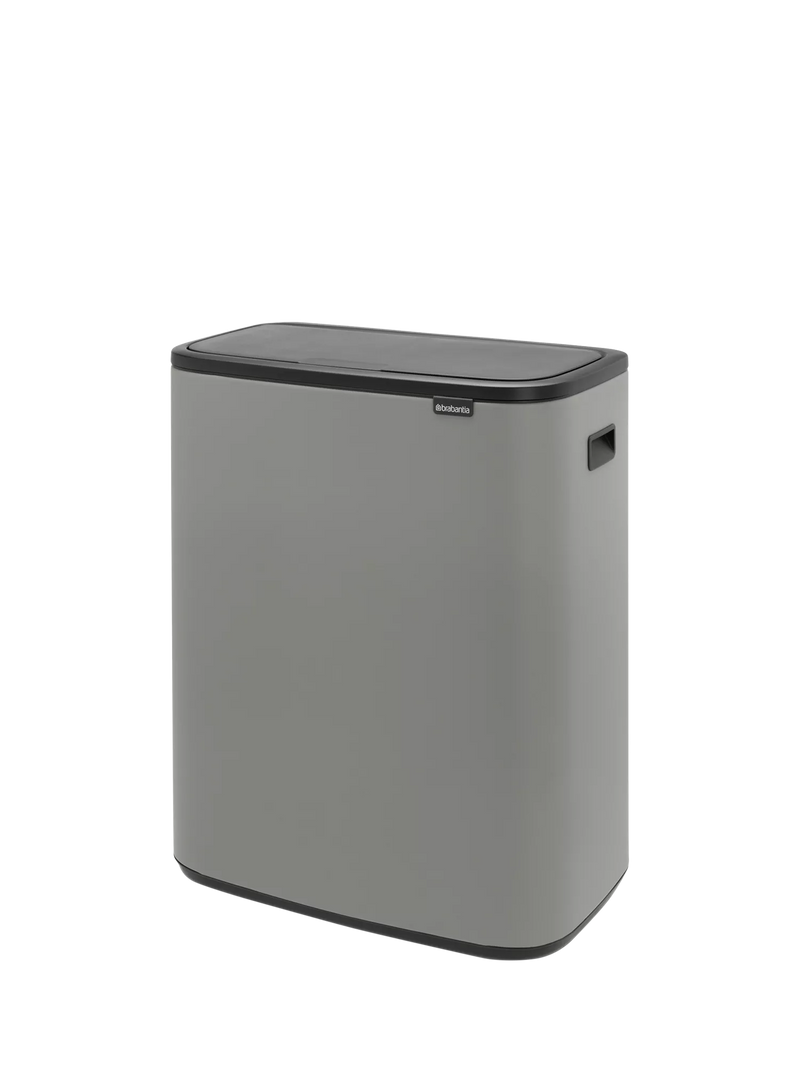 Brabantia Bo Touch Bin, Mineral Concrete Grey, 60L
