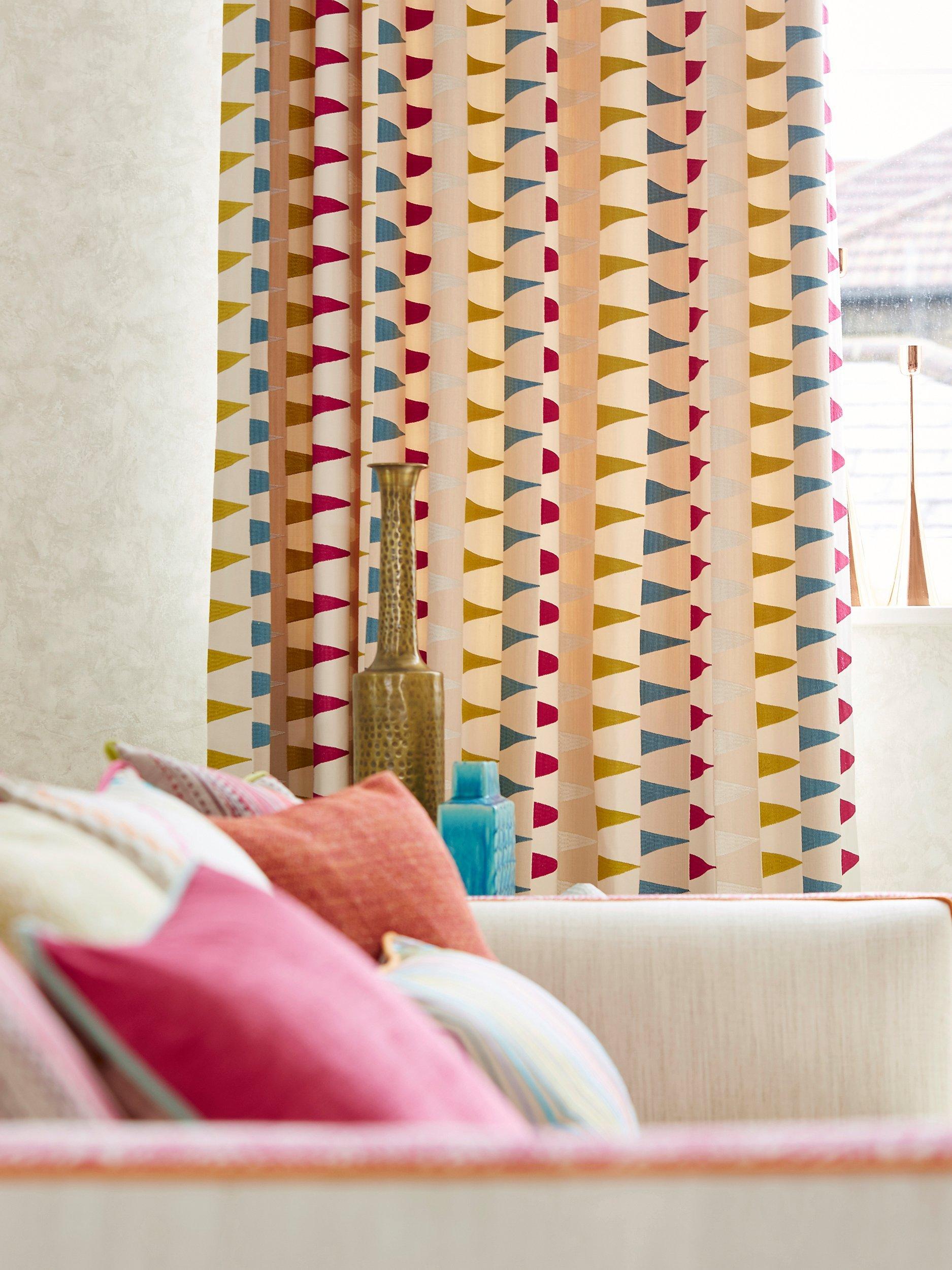 Harlequin Azul furnishing fabric geometric pattern - British product