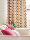 Harlequin Azul furnishing fabric geometric pattern - British product