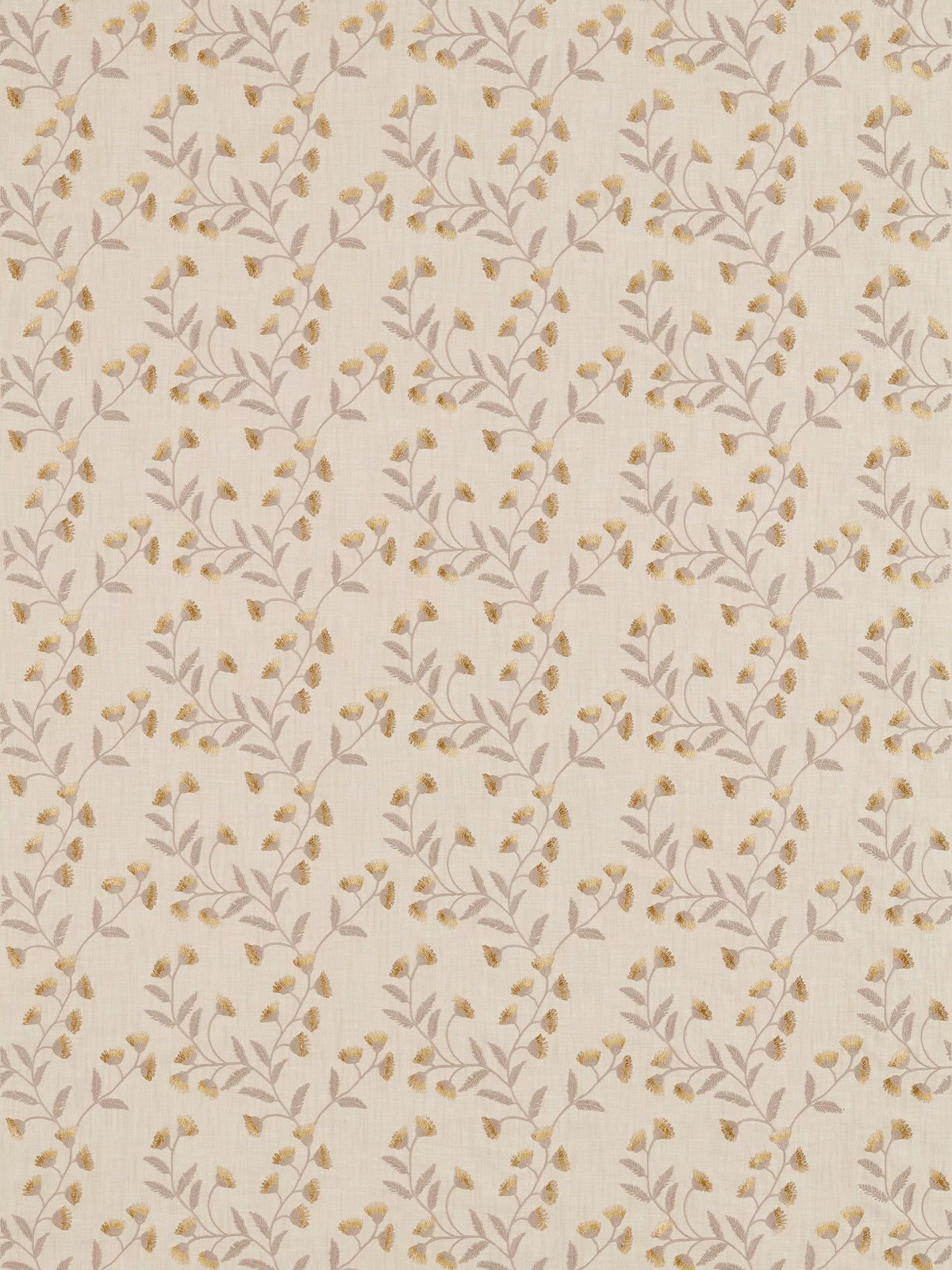 Sanderson Everly furnishing fabric floral embroidered - British product