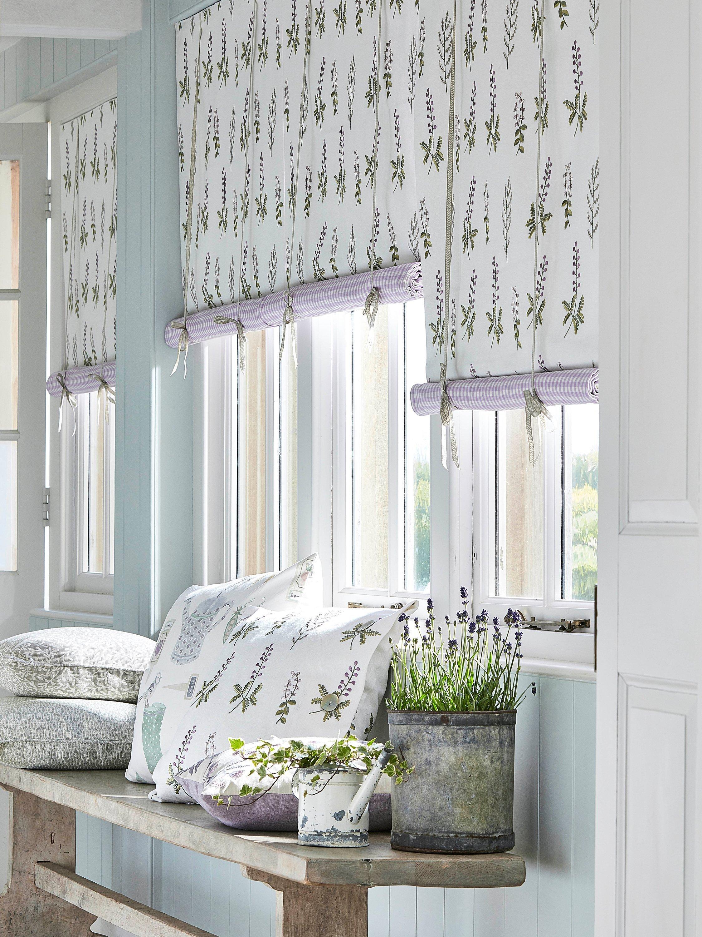 Sanderson Bilberry floral furnishing fabric (British brand)