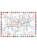 Gibsons London Underground tube map jigsaw puzzle 1000 pieces, UK version