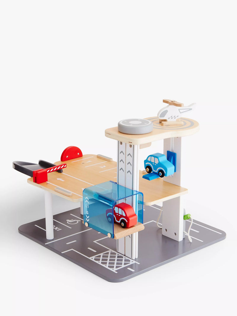 John Lewis wooden car park garage - British product
