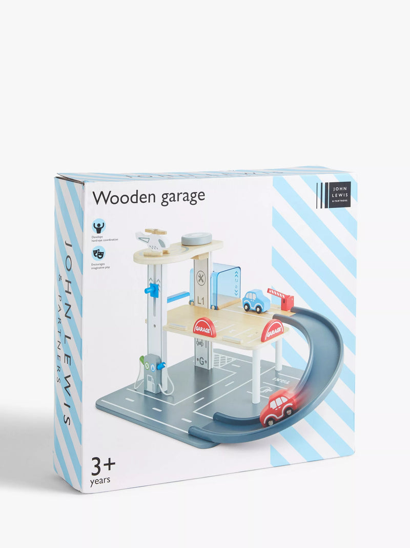 John Lewis wooden car park garage - British product