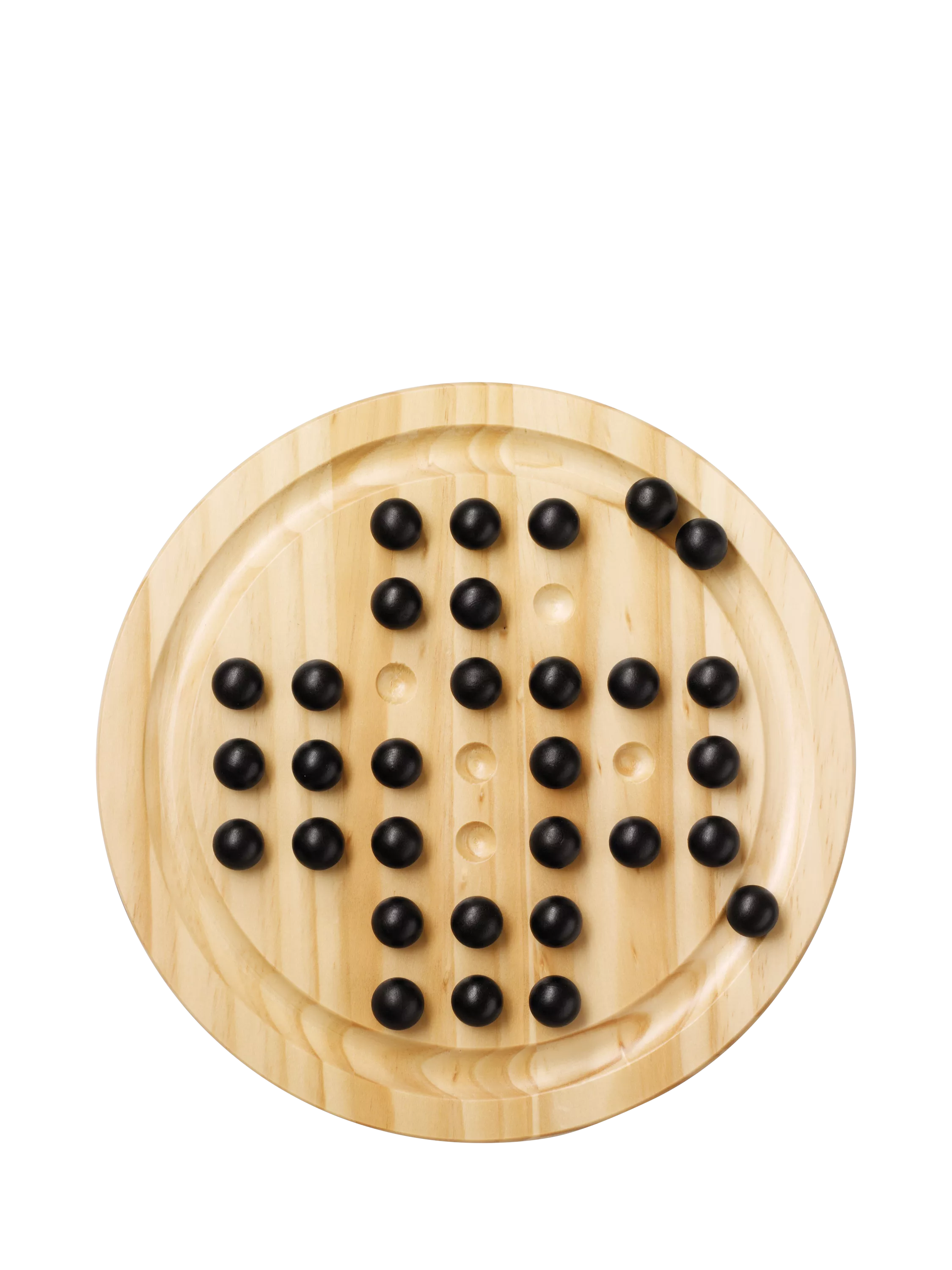 John Lewis wooden solitaire game 33 holes, UK version